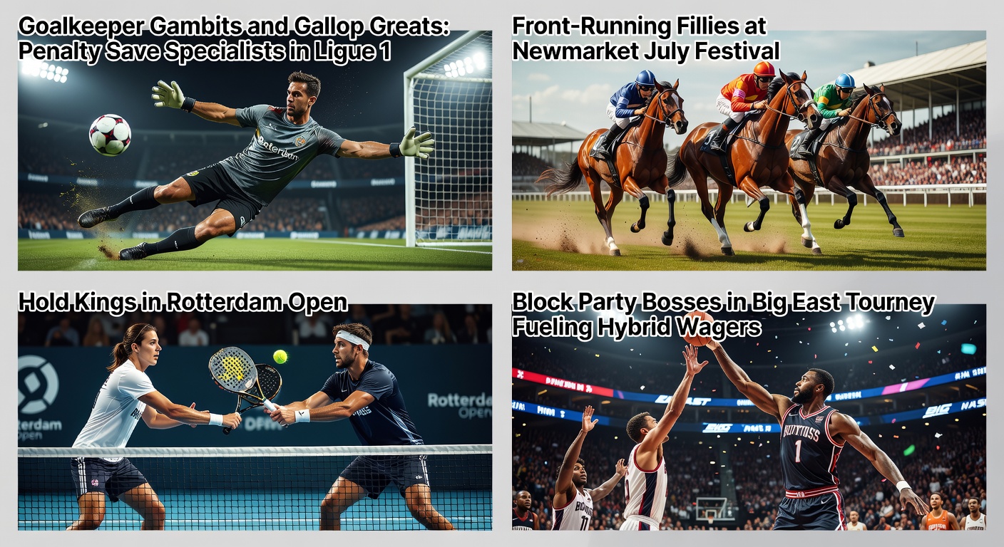 Dynamic action shot of a Ligue 1 goalkeeper diving to save a penalty kick during a tense match