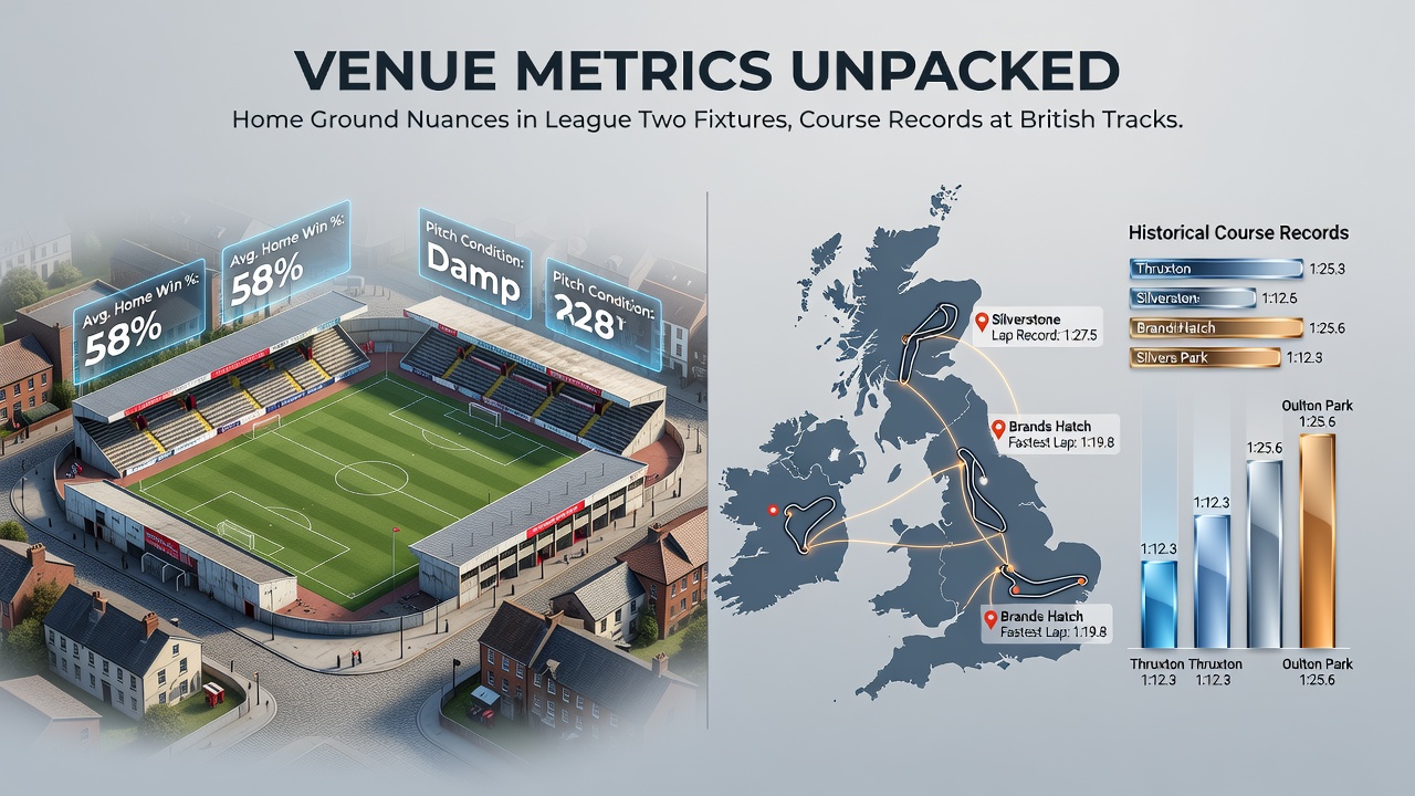 British racecourse straight and Euroleague arena crowd layout