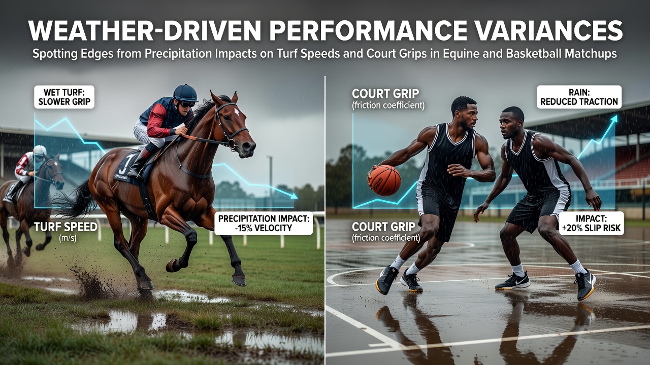 Rainfall patterns altering turf conditions during equine events